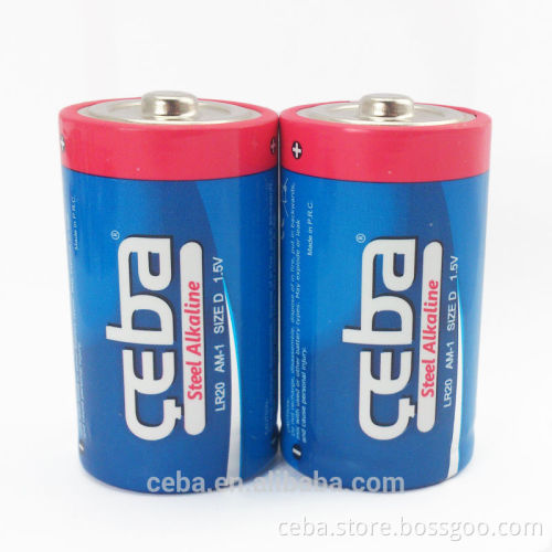 Excellent Primary Zn-MnO2 Battery D Size lr20 1.5v battery